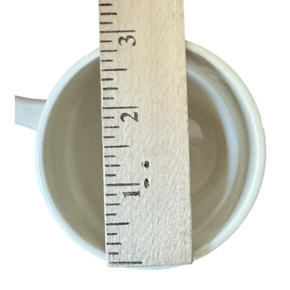 MCM Brown Checkered Daisy VTG 4 Stackable Mugs USA Made McCoy (?) READ NOTE - Picture 7 of 8